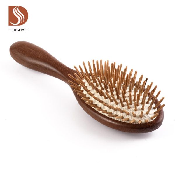 Oval Wooden Bristles Hair Brush